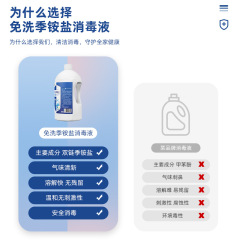 複合雙鏈季銨鹽快遞消毒疫情家用免洗洗手液速干無酒精消毒液