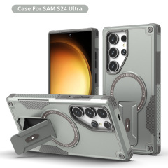 国境を越えた徳甲サムスンs 25ultra磁気吸引見えないスタンド携帯ケースs 24plus保護カバーアマゾンa 35