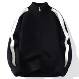 2026秋季圆领宽松厚款青少年腈纶针织衫运动风格长袖毛衣，男装针织衫/毛衣，星座614