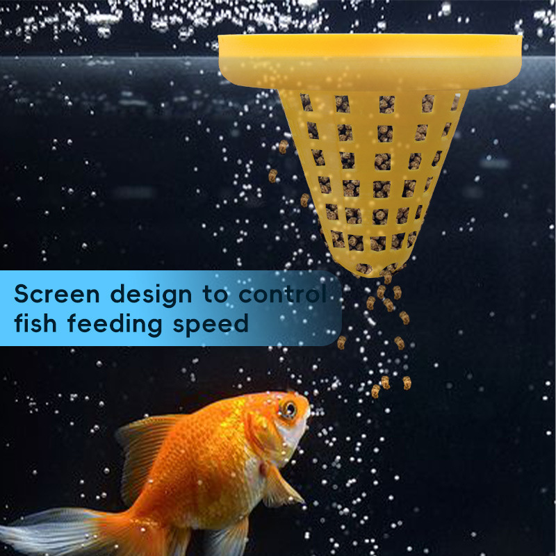 跨境新品水族箱浮动投食器创意鱼缸浮动式喂食器塑料水族箱装饰品|undefined