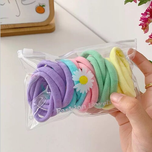 ins Japanese simple rubber band high elasticity and durability thick hair tie ponytail internet celebrity thickened hair rope head rope
