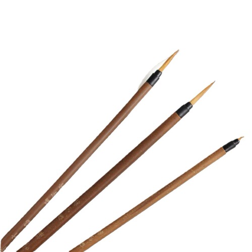 Magritte leaf tendon pen small brush hook line pen Chinese painting landscape ink painting small Xiaolanggui 3-piece set