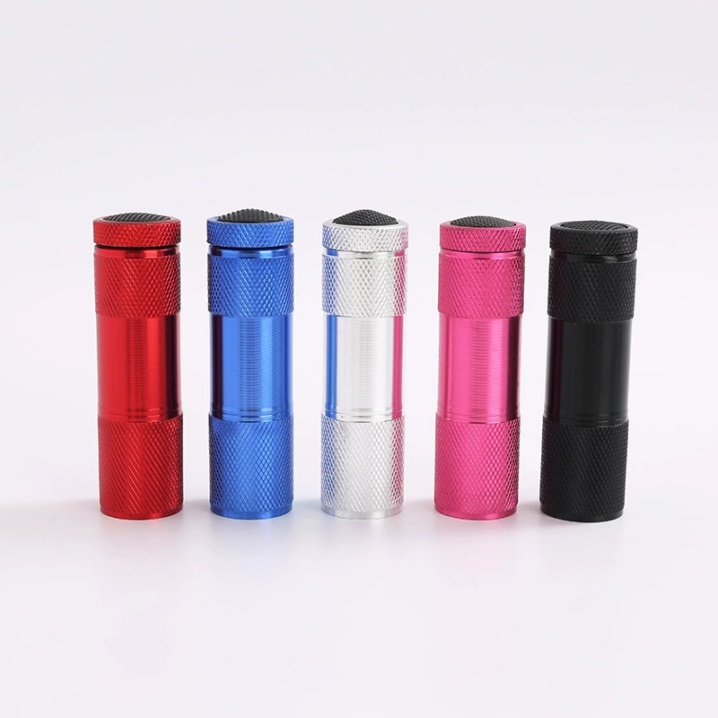 Источник завод 9LED фиолетовый фонарик УФ твердый клей банкнота проверка фонарик 395 Ультрафиолетовый маленький фонарик