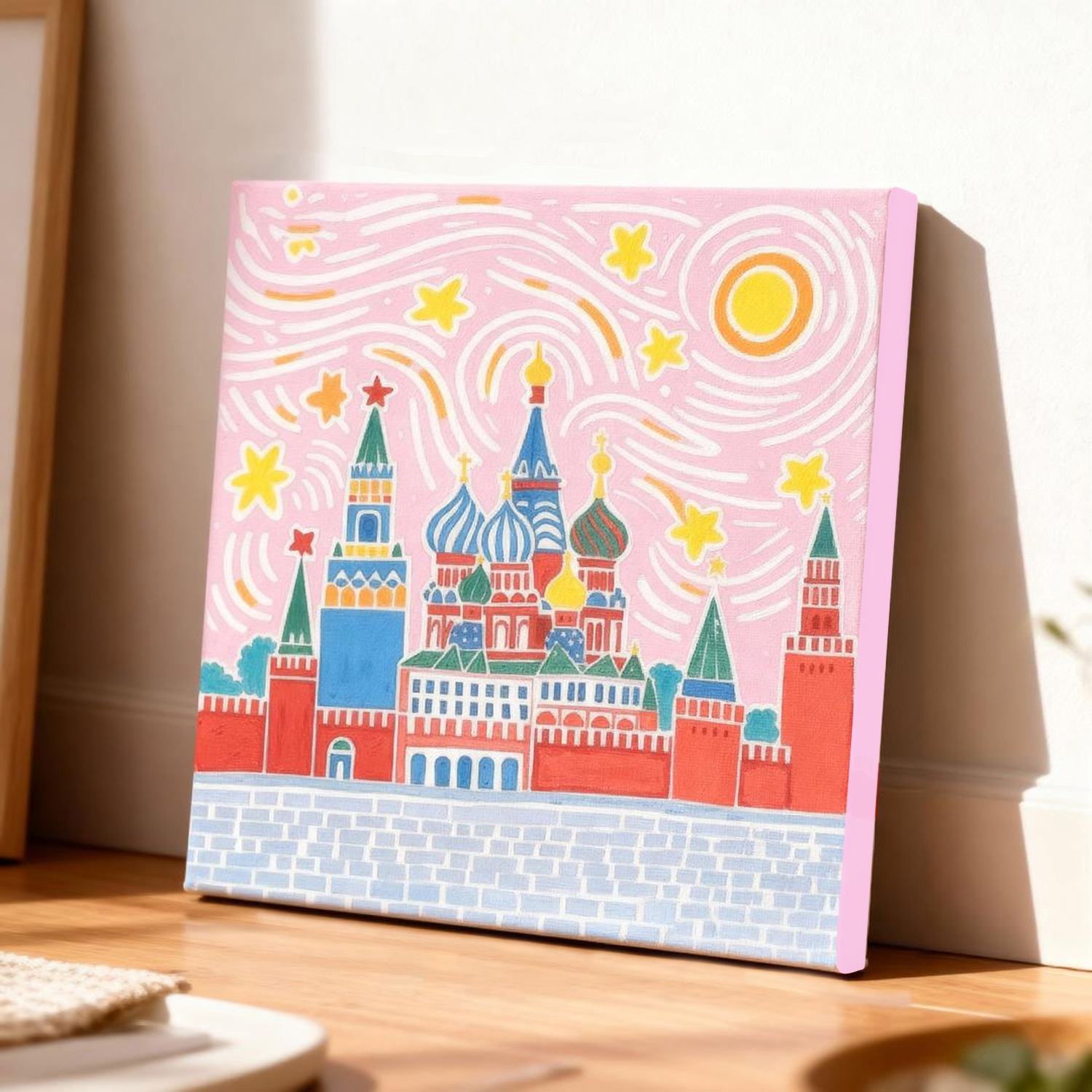 Transfronterizo nuevo mundo pinturas al óleo digital con marco diy acrílico rellenado a mano curar pinturas decorativas paisajísticas