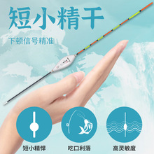 纳米浅水漂草皮漂水皮冰钓超短鲫鱼漂高灵敏空心尾浮标加粗醒目