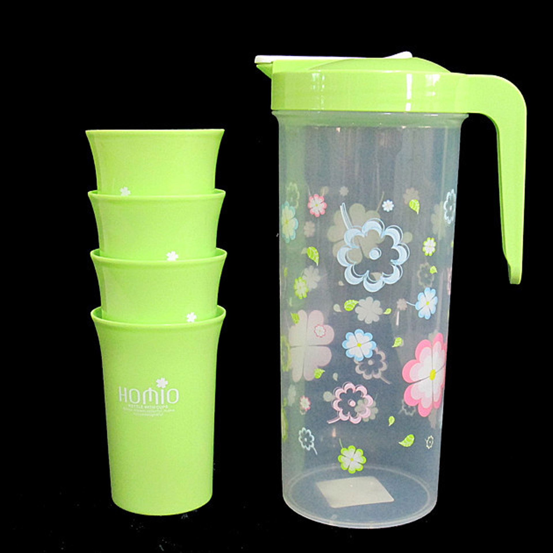 Bienes de fábrica suministro directo una olla cuatro tazas de gran capacidad de protección del medio ambiente hervidor traje de regalo de picnic traje de hervidor de agua