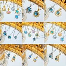 【钛钢】跨境热卖星球系列项链轻奢时尚白搭星空不掉色锁骨链批发