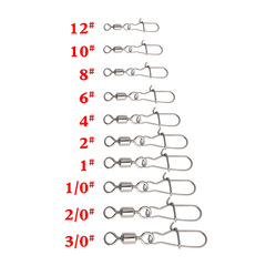 路亞餌 8字環連接器日式加增強快速轉環別針10種型號漁具配件