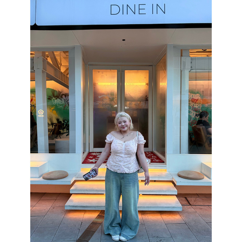 [Light Blue Denim] Large Size High-Waisted Wide-Leg Straight Light Blue Jeans, Slimming Retro Versatile Long Pants