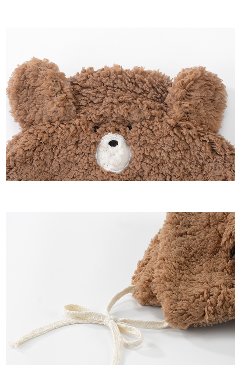 Chapeau en peluche pour enfants, tendance automne et hiver, mignon, chaud, protection des oreilles, doux, voyage, hiver_voghion.com