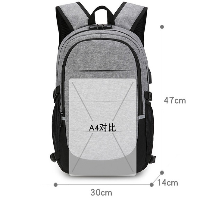 Bolso multifuncional para portátil para hombre doble espalda de gran capacidad usb mochila de negocios para hombre mochila de sentido avanzado
