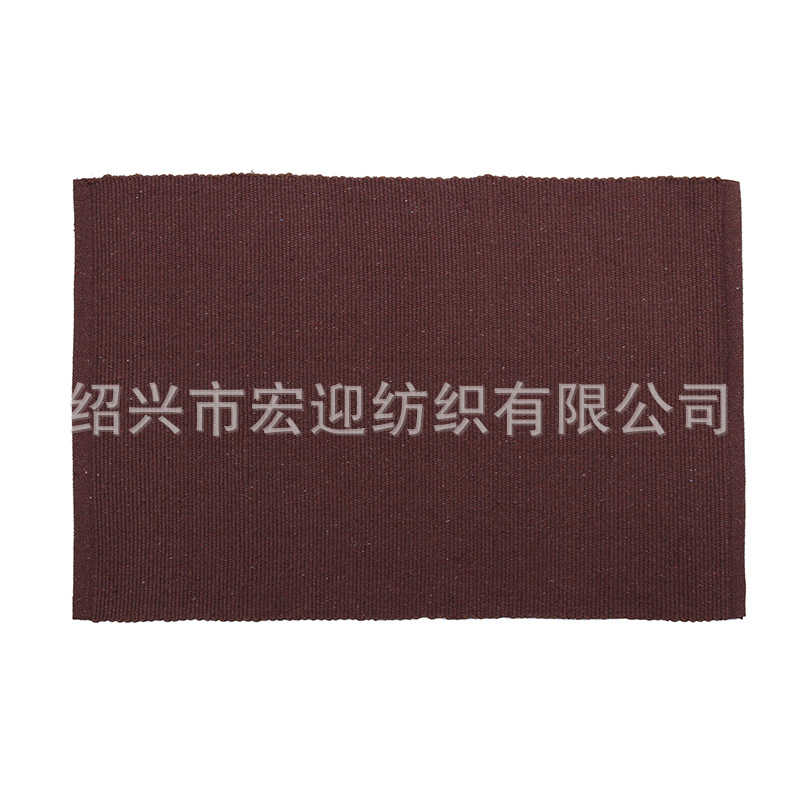 Cotton-woven solid color tassel floor mat, carpet, foot mat, entryway mat, living room coffee table mat, pet crawling mat, bedside mat