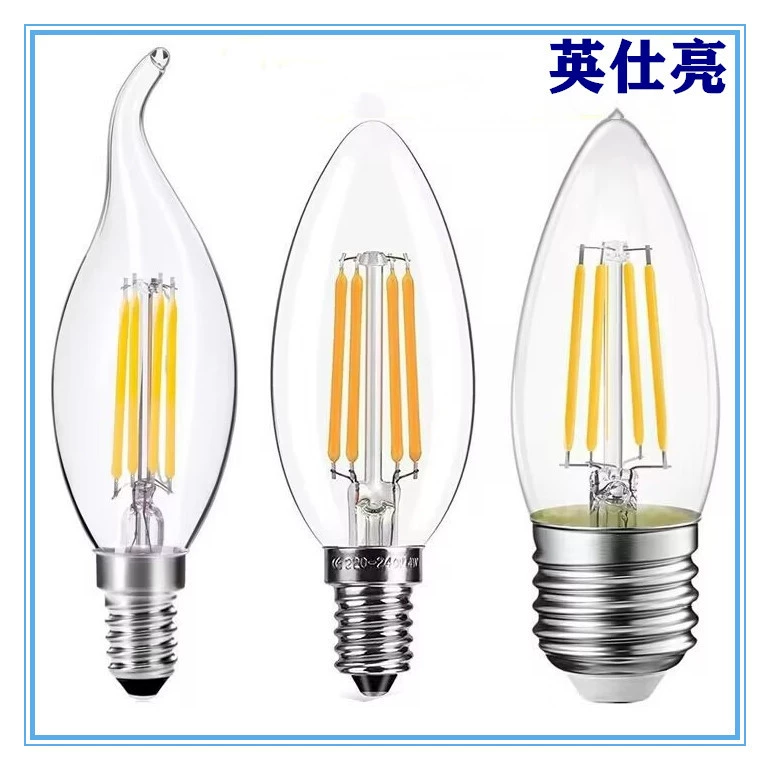 Светодиодная лампа накаливания имитация вольфрамовой лампы Edison Sharp Bubble Pull Tail Bubble Свет на 360 градусов 2W4W6W E14 E27