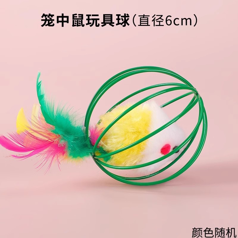 Bola de juguete de rata en jaula