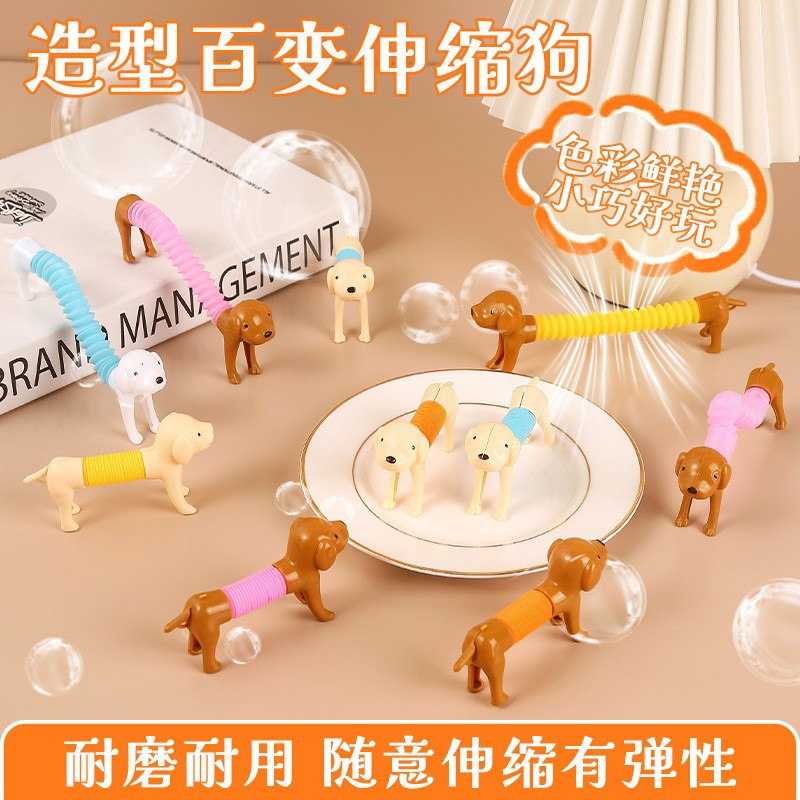 Stress Relief Stretchable Dog, Transformable Shaped Puppy Dachshund, Stress Relief Toy Stretchable Dog, Kindergarten Small Gift