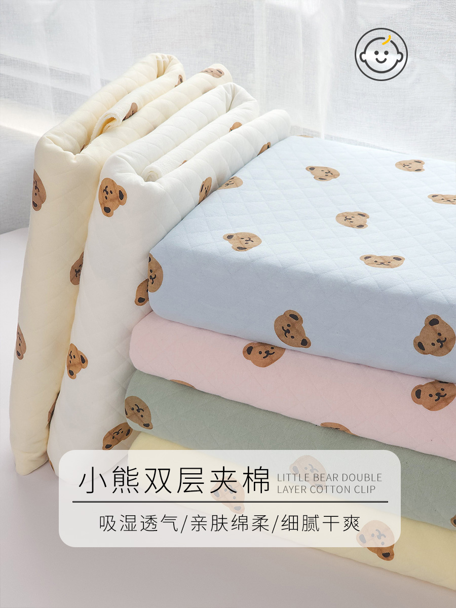 夹棉布料加厚宝宝秋冬棉衣棉袄保暖衣卡通内衬衣服里衬面料diy