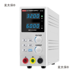 Storable Dc Power Supply Continuously Adjustable with Self-Calibration Function Pre-Set Voltage and Current Setting 32V6 Metabo