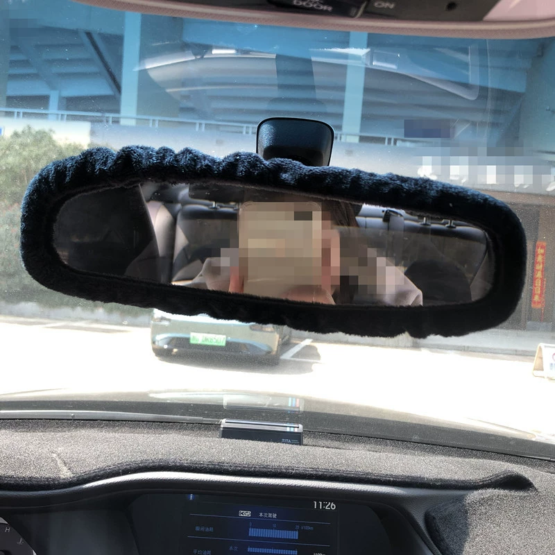 Комплект зеркальных заднего вида автомобиля поперечная полость декоративная короткая бархатная милый мультяшный любимый поросенок разворот зеркало набор автомобильных принадлежностей