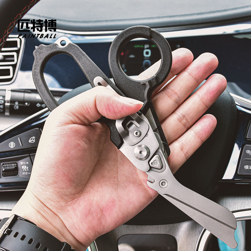 户外多功能战术折叠剪刀工具野外生存携带剪刀leatherman莱泽曼