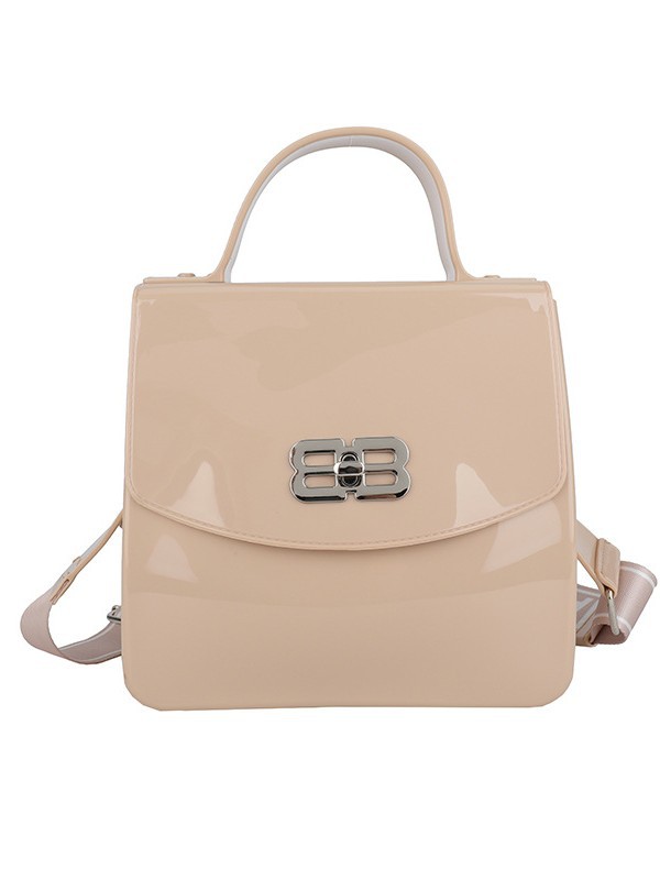 Alta sensación de moda de color gelatina bolso pequeño para mujeres 2025 nueva moda versátil exquisita mochila de hombro
