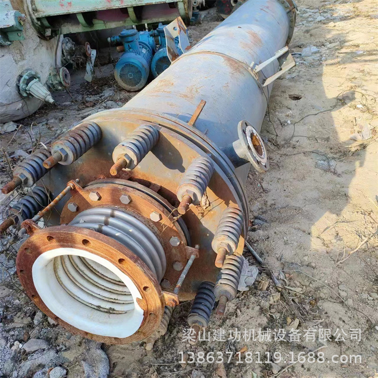 二手60平方石墨冷凝器 列管式石墨烯冷凝器 钛材列管式冷凝器