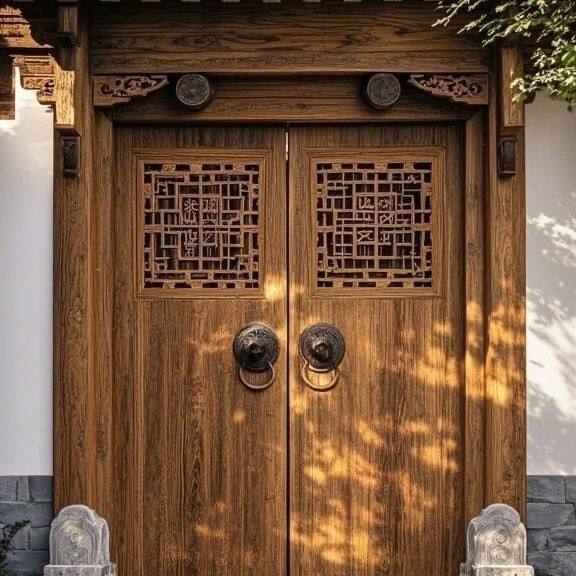 Old elm wood gate, antique-style villa courtyard solid wood entrance door, rural courtyard gate, Chinese-style double-door Old elm wood gate, antique-style villa courtyard solid wood entrance door, rural courtyard gate, Chinese-style double-door