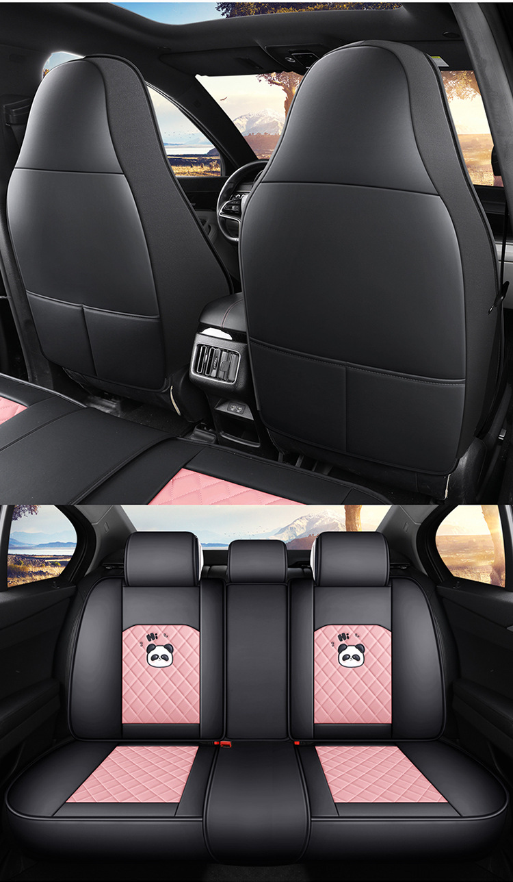 New Cartoon Car Seat Cover, All-Inclusive, All-Season, Full Leather Seat Cushion, Special for Spring and Summer Car Seat Cushion and Seat Cover