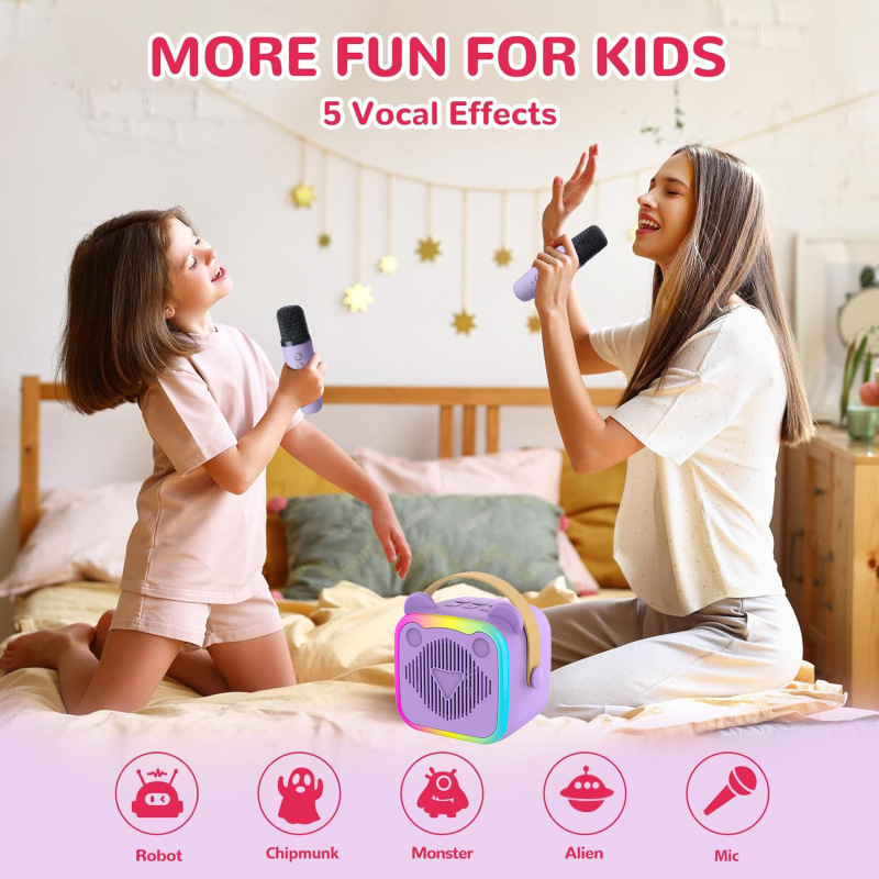 カラオケ Bluetooth K10 スピーカー マイク 歌うオーディオ オールインワン マイク付き 誕生日プレゼント 女の子 子供の日 K12|undefined