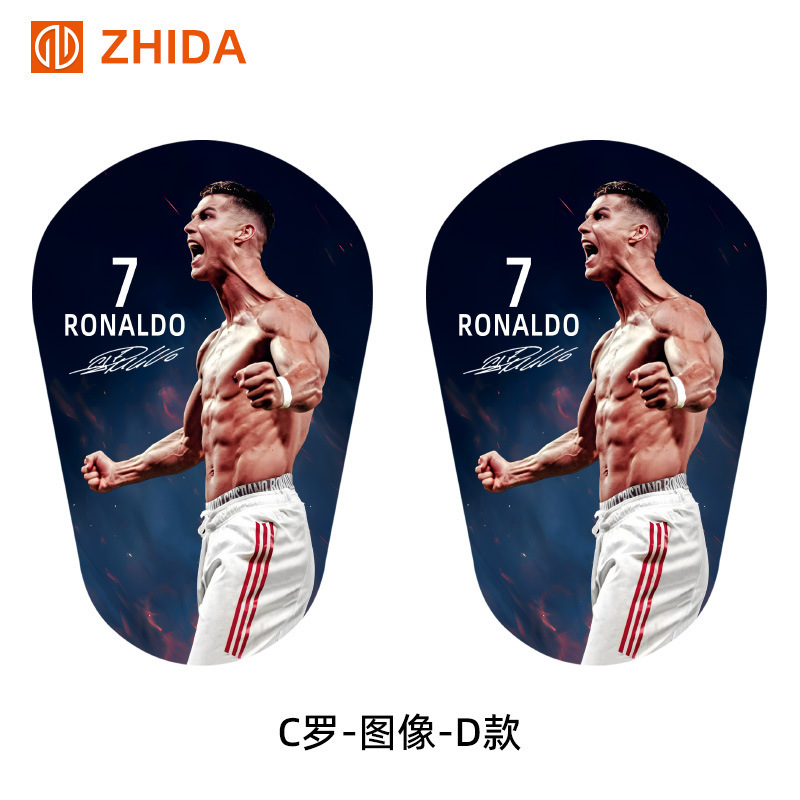 ZHIDA professional C Luo small size Football leg guard mini mini ultra-light ultra-thin shin guard medium master Board