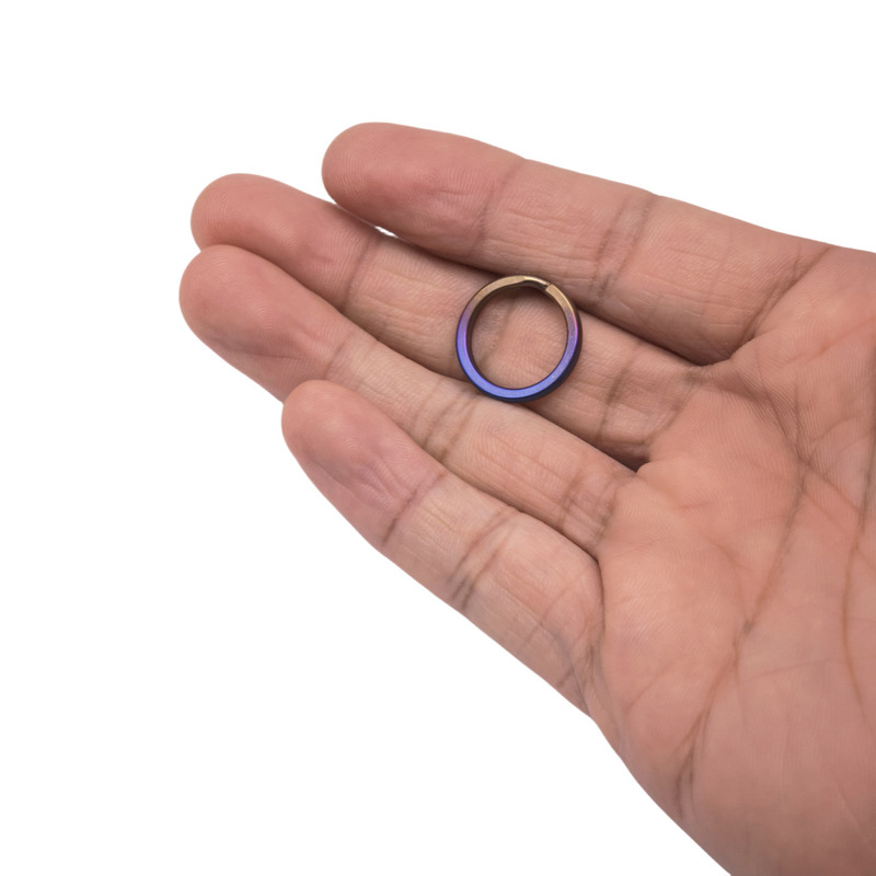 チタン合金キーホルダーキーリング純チタンキーホルダーメーカー卸売り10-35mm多目的錆びないリング|undefined
