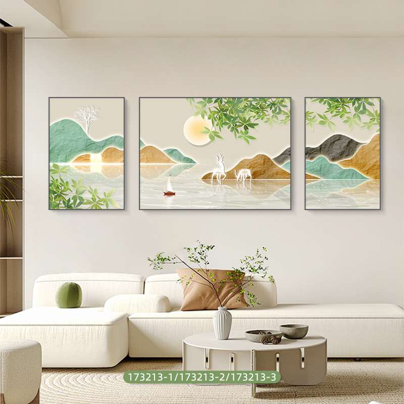 深セン大芬油画村現代シンプルなリビングルームの装飾画|undefined