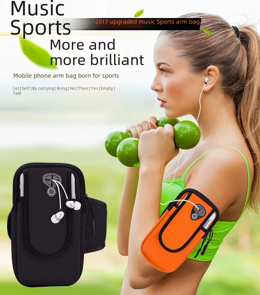 Sports Arm Bag Apple Multifunctional Mobile Phone Case Waterproof Arm Belt Fitness Riding Running Arm Bag 5.5 Inch Arm Bag