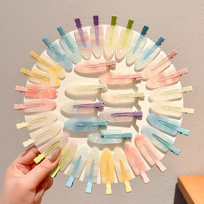 Pequeña broca de pelo fresca sin marcas de verano dulce broca de cabello de color broca de cabello rotura broca lateral broca de cabello adornamiento de mujer