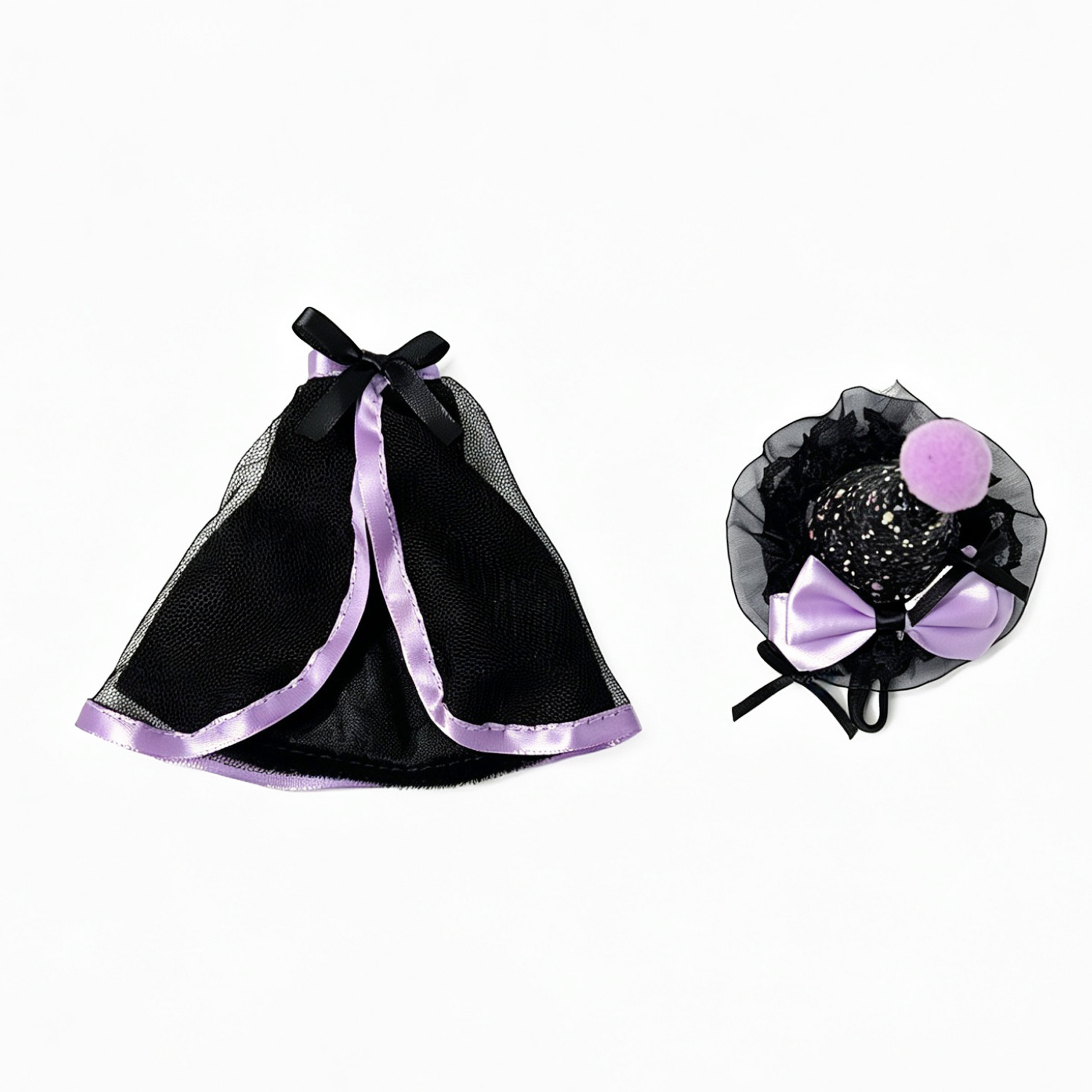 Purple trench coat, hat, set, 2 pieces