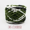36 white green section