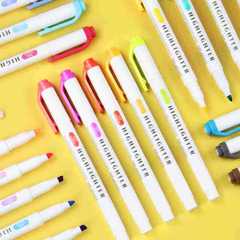 Morandi Highlighter 5 Color Set Graffiti Painting Notes Marker Pen Student Marker Pen Wholesale