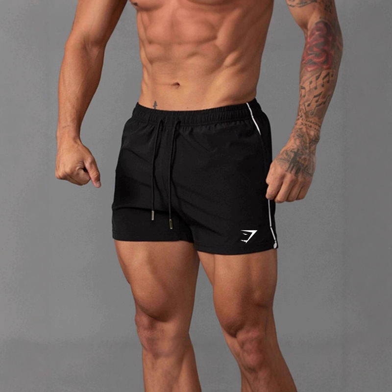 Gymshark Fitness Shorts Men's Summer Quick-Drying Breathable Thin Running and Cycling Breathable Training 3-Point Shorts