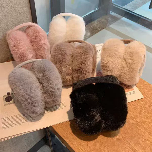 Winter Warm Foldable Earmuffs Autumn and Winter Cute Earmuffs for Women Winter Ear Protection Anti-Freeze Foldable Ear Covers