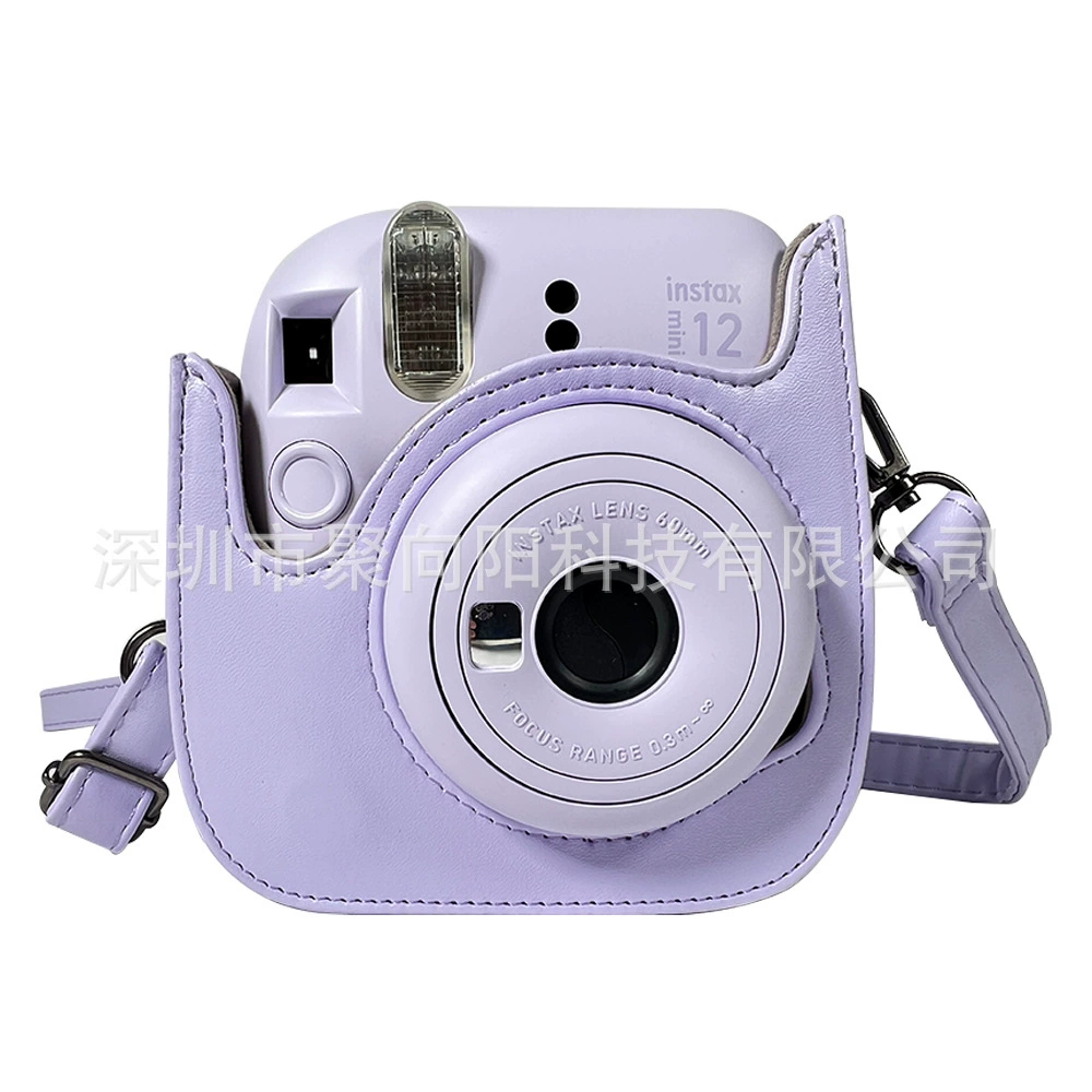 Сумка для камеры Polaroid Mini 12/11/9/8, чехол из ПУ с защитой, одно плечо, магнитное крышечко