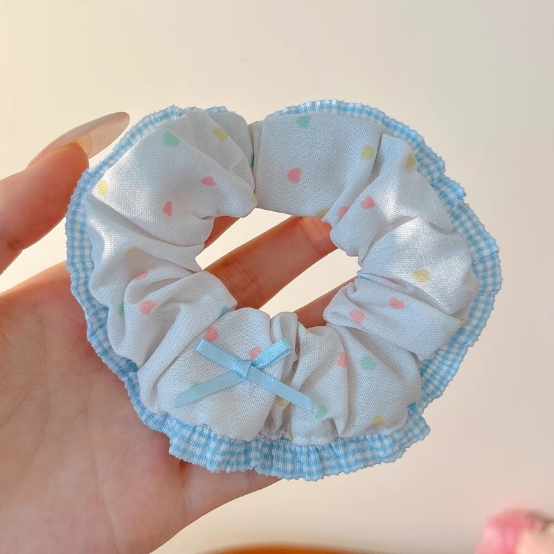 Lazo de encaje para niños, lazo para el cabello de intestino grueso, niña, bola, cabeza, cuerda para la cabeza, niña dulce, cola de caballo, cuerda para el cabello, tocado