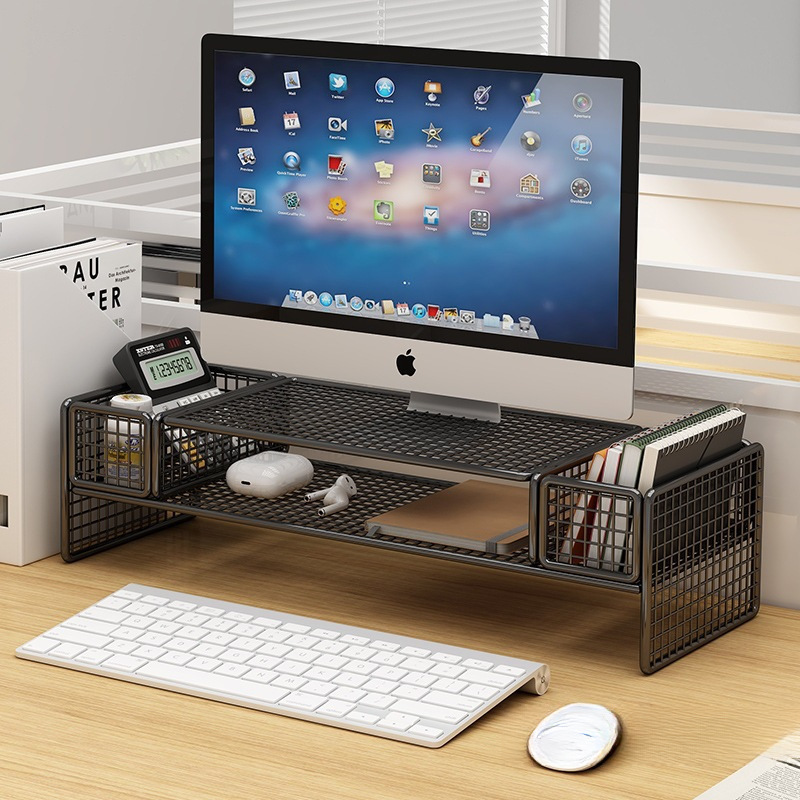 Desktop Storage Rack Desktop Laptop Heightening Rack Iron Home Desktop Suspended Cooling Base Bracket