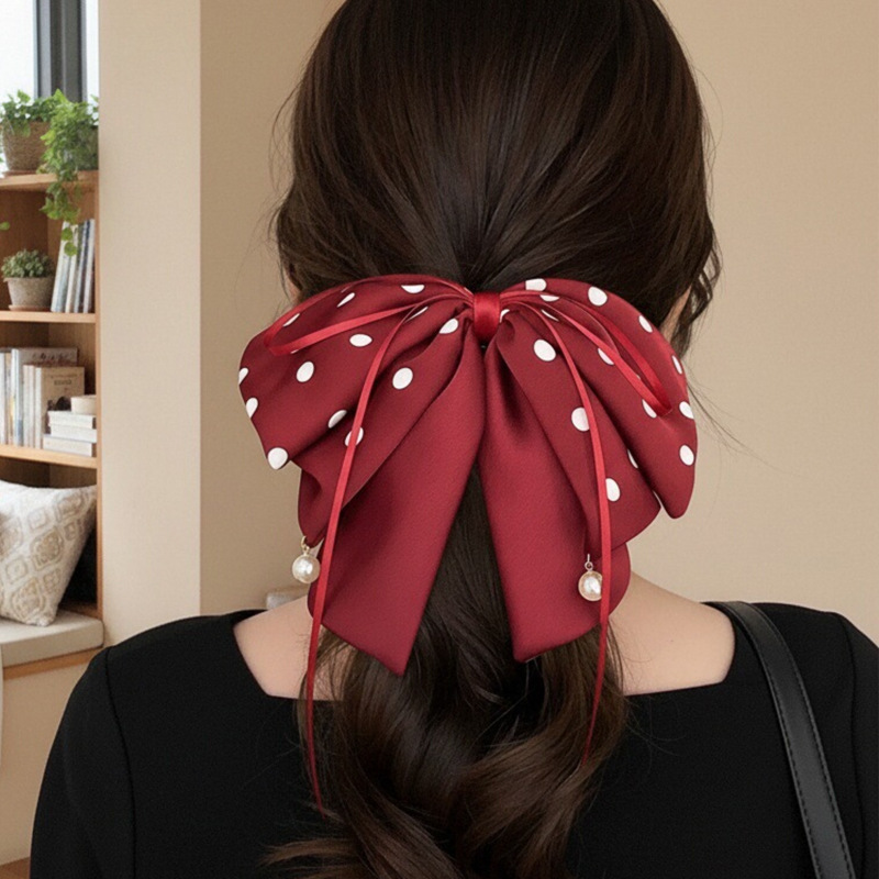 Заколка для хвоста с 225 крупными точками