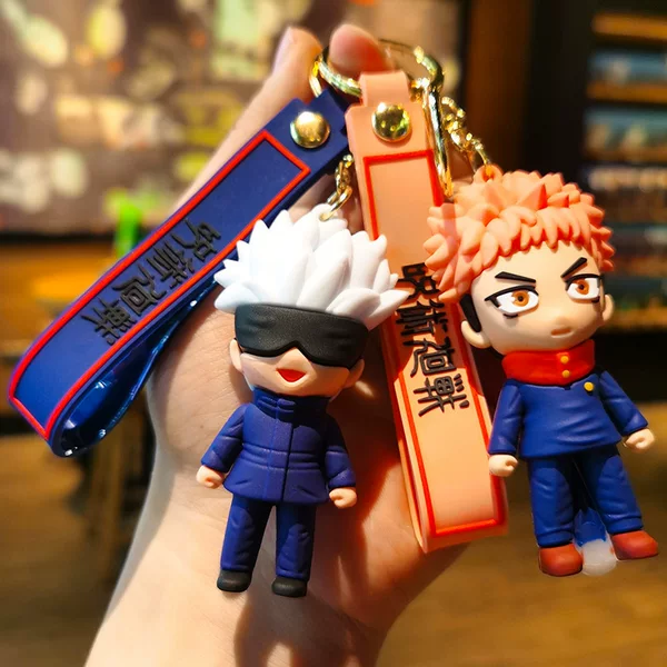 3rd Generation Animation Spell Return Cartoon Doll Keychain Pendant Two-dimensional Gojo Satoru Heihui Peripheral Cross-border