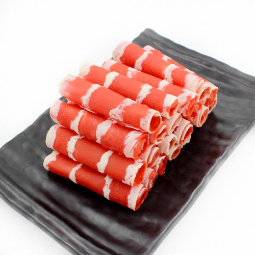 Simulated food model, fake fat beef rolls, shabu-shabu hot pot restaurant dish display, kindergarten play house props