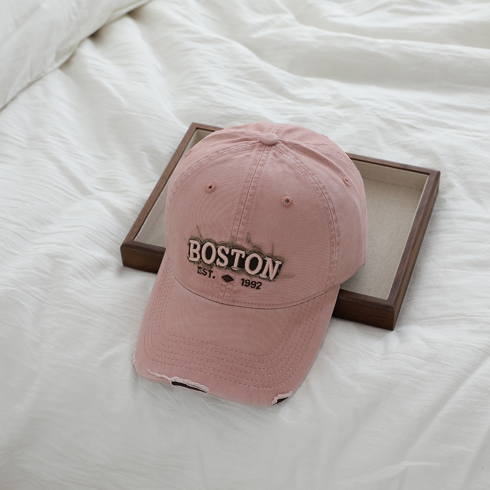 Niños retro hacer viejas letras bordadas sombrero de béisbol de vaqueros sombrero de primavera y otoño suave sombrero casual sombrero de lengua sombrero sombrero de sol