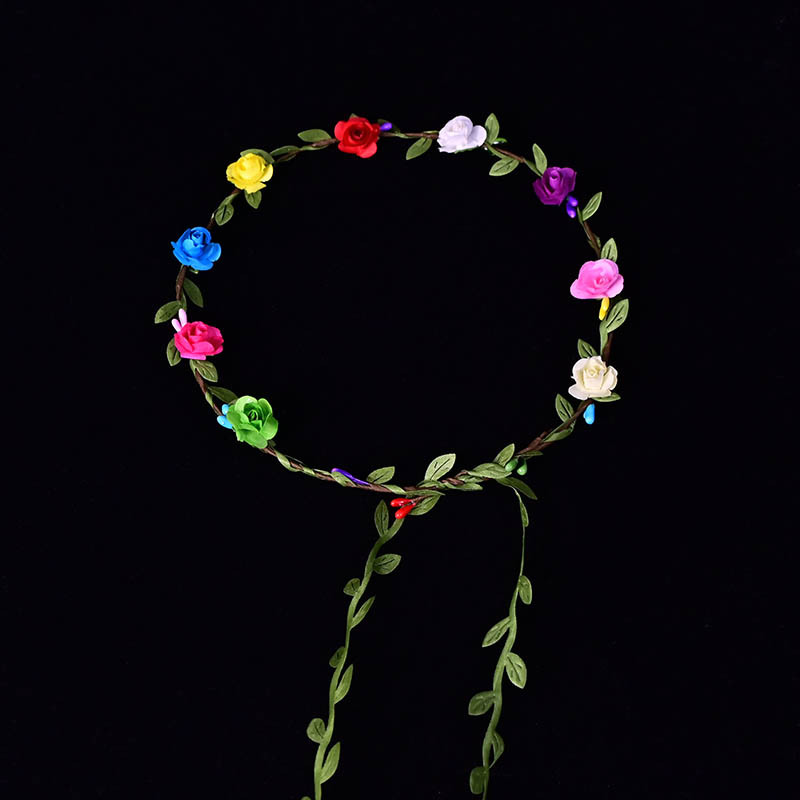 등나무 잎사귀 화환 - 컬러