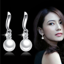 2021新款流苏珍珠耳钉 柔美秀丽耳坠 女款 韩国版时尚银饰品耳环