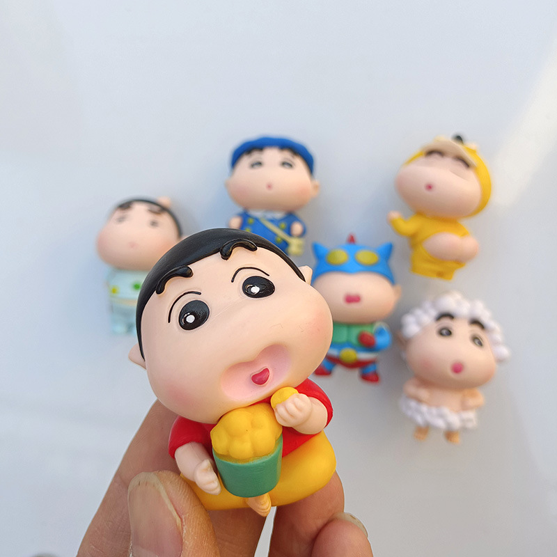 漫画クリエイティブ QQ バージョンかわいいクレヨン新冷蔵庫マグネットパーソナライズされたアニメ日本三次元磁気ステッカー|undefined