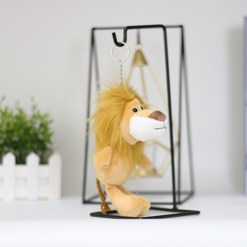 Cute Lion Plush Bag Pendant Keychain display picture 5