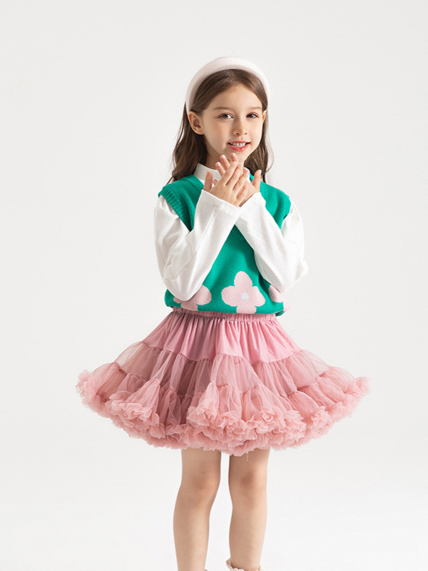 European and American Children's Tutu Skirts, Children's Skirts, Factory Source, Girls' Summer Tutu Skirts, Princess Skirts, Mesh Skirts, Trendy